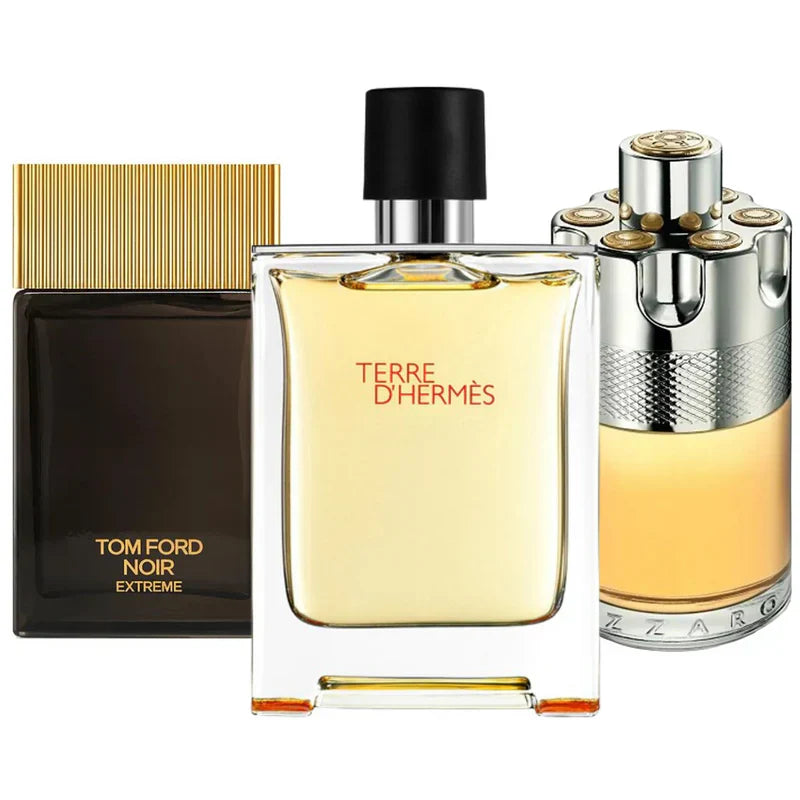Coffret de 3 parfums: Terre d’Hermès,  Wanted, Noir Extreme - 100ml